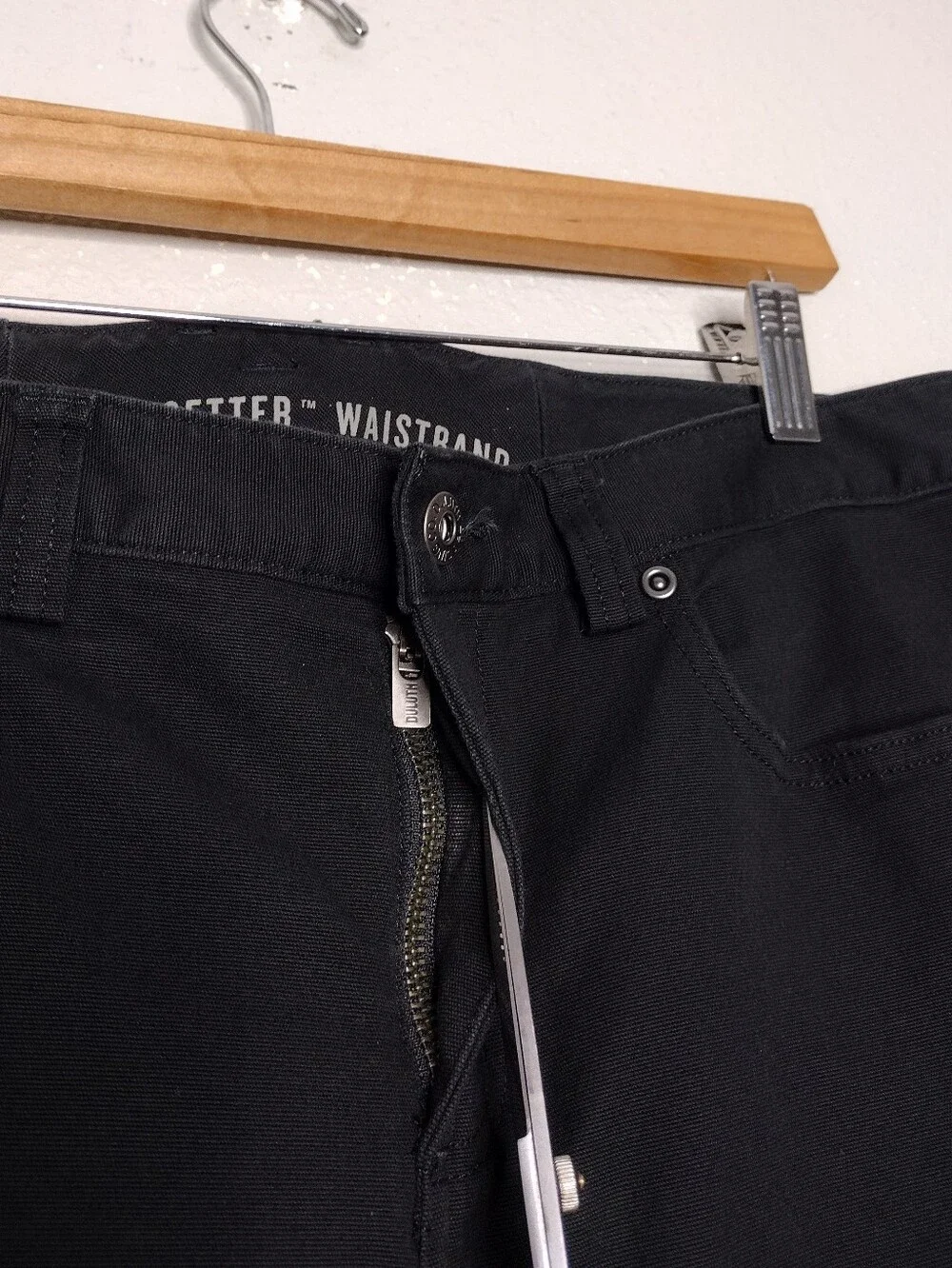 Duluth Trading Co Black Straight-Leg Work Pants Sz 10×29